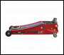 Sealey 3000LE Low Profile Trolley Jack with Rocket Lift 3 Tonne - Red