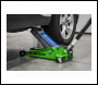 Sealey 3000LEHV Low Profile Trolley Jack with Rocket Lift 3 Tonne - Green