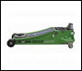 Sealey 3000LEHV Low Profile Trolley Jack with Rocket Lift 3 Tonne - Green