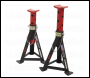 Sealey 3010CX Standard Chassis Trolley Jack 3 Tonne with Axle Stands (Pair) 3 Tonne Capacity per Stand