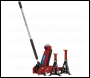 Sealey 3010CX Standard Chassis Trolley Jack 3 Tonne with Axle Stands (Pair) 3 Tonne Capacity per Stand