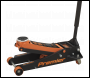 Sealey 3040AO Premier Low Profile Trolley Jack with Rocket Lift 3 Tonne - Orange