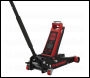 Sealey 3040AR Premier Low Profile Trolley Jack with Rocket Lift 3 Tonne - Red