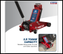 Sealey 3500CXD Trolley Jack with Super Rocket Lift 3.5 Tonne