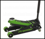 Sealey 4040AG Premier Low Profile Trolley Jack with Rocket Lift 4 Tonne - Green