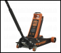 Sealey 4040AO Premier Low Profile Trolley Jack with Rocket Lift 4 Tonne - Orange