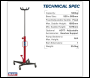 Sealey 500ETJ Vertical Transmission Jack 500kg