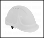 Sealey 502W Worksafe® Vented Safety Helmet - White