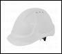 Sealey 502W Worksafe® Vented Safety Helmet - White