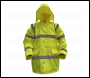 Sealey 806L Worksafe® Hi-Vis Yellow Jacket with Quilted Lining - Large