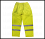 Sealey 807L Worksafe® Hi-Vis Yellow Waterproof Trousers - Large