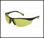 Sealey 9215 Worksafe® Zante Style Amber Lens Safety Glasses with Flexi Arms