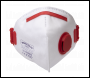 Sealey 9333/10 Worksafe® Valved Fold Flat Mask FFP3 - Pack of 10