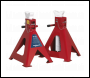 Sealey AAS10000 Auto Rise Ratchet Axle Stands (Pair) 10 Tonne Capacity per Stand