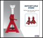 Sealey AAS3000 Auto Rise Ratchet Axle Stands (Pair) 3 Tonne Capacity per Stand