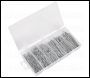 Sealey AB001SP Split Pin Assortment 555pc Small Sizes Metric & Imperial