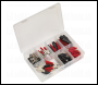 Sealey AB023CA Crocodile Clip Assortment 60pc Black & Red