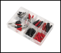 Sealey AB023CA Crocodile Clip Assortment 60pc - Black & Red