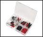 Sealey AB023CA Crocodile Clip Assortment 60pc - Black & Red