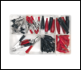 Sealey AB023CA Crocodile Clip Assortment 60pc - Black & Red