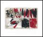 Sealey AB023CA Crocodile Clip Assortment 60pc Black & Red