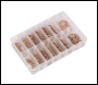 Sealey AB027CW Diesel Injector Copper Washer Assortment 250pc