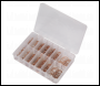 Sealey AB027CW Diesel Injector Copper Washer Assortment 250pc - Metric