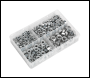 Sealey AB029SN Steel Nut Assortment DIN 934 - 1/4 inch -1/2 inch UNF 320pc