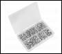 Sealey AB031FN Flange Nut Assortment 390pc M5-M12 Serrated Metric