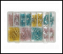 Sealey AB037HT Adhesive Lined Heat Shrink Terminal Assortment 142pc - Blue, Red & Yellow