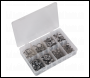 Sealey AB043SE O-Clip Single Ear Assortment 160pc Stainless Steel