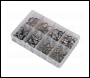 Sealey AB043SE O-Clip Single Ear Assortment 160pc Stainless Steel