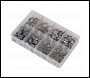 Sealey AB043SE Stainless Steel O-Clip Single Ear Assortment 160pc