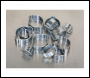 Sealey AB044DE Zinc Plated O-Clip Double Ear Assortment 140pc