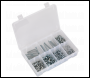 Sealey AB049SNW Setscrew, Nut & Washer Assortment 444pc High Tensile M5 Metric