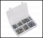 Sealey AB050SNW Setscrew, Nut & Washer Assortment 408pc High Tensile M6 Metric