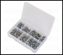 Sealey AB050SNW Setscrew, Nut & Washer Assortment 408pc High Tensile M6 Metric