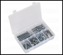 Sealey AB051SNW Setscrew, Nut & Washer Assortment 220pc High Tensile M8 Metric