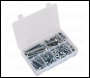 Sealey AB052SNW Setscrew, Nut & Washer Assortment 150pc High Tensile M10 Metric