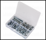 Sealey AB052SNW Setscrew, Nut & Washer Assortment 150pc High Tensile M10 Metric