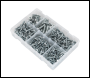 Sealey AB054MS Countersunk & Pan Head Pozi Machine Screw Assortment M5-M8 264pc