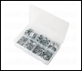 Sealey AB055WA Flat Washer Assortment 1070pc M5-M16 Form A Metric