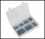 Sealey AB060SDS Self-Drilling Screw Assortment 500pc Pan Head Phillips Zinc