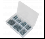 Sealey AB060SDS Self-Drilling Screw Assortment 500pc Pan Head Phillips Zinc