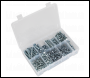 Sealey AB061SDH Self-Drilling Screw Assortment 410pc Hex Head Zinc