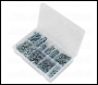 Sealey AB061SDH Zinc Plated Self-Drilling Screw Assortment Hex Head 410pc