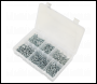 Sealey AB062STCS Self-Tapping Screw Assortment DIN 7982 510pc Countersunk Pozi Zinc