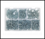 Sealey AB062STCS Zinc Plated Self-Tapping Countersunk Pozi Screw Assortment 510pc - DIN 7982