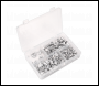 Sealey AB073TI Threaded Insert (Rivet Nut) Assortment 200pc M4-M8 Splined Metric