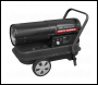 Sealey AB1008 Space Warmer® Kerosene/Diesel Heater 100,000Btu/hr with Wheels